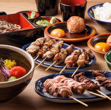 胡麻ブリ・焼き鳥・つくねなど名物を楽しむ飲み放題120分コース