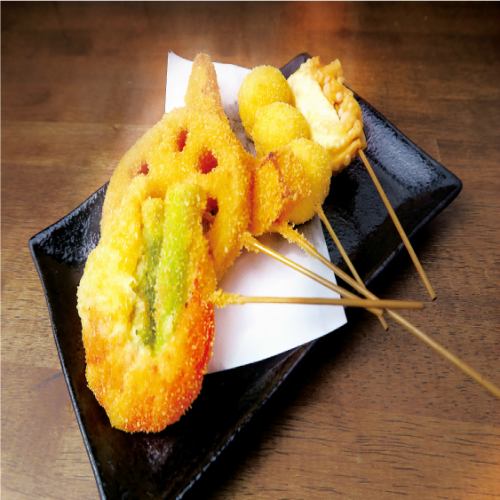 “Kushiage” is a thin garment that maximizes the flavor of ingredients.
