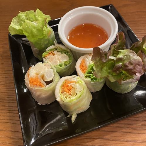 Chicken Ham and Shrimp Mayonnaise Spring Rolls