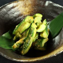 Spicy! Tataki miso cucumber