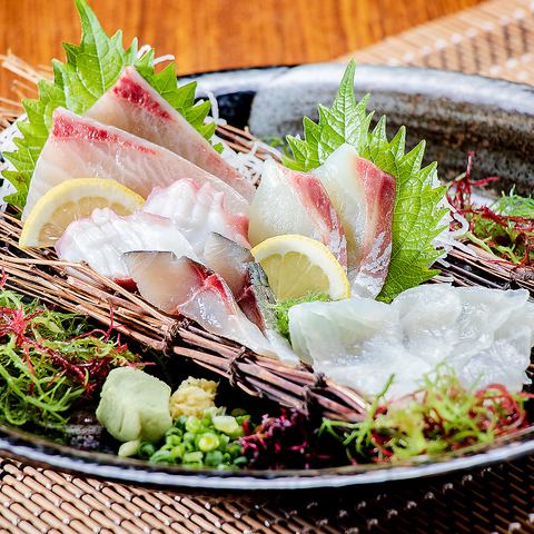 Assortment of 4 kinds of sashimi