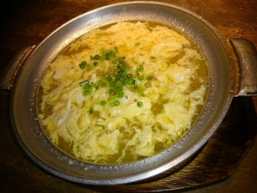 宮崎地鶏スープ卵入り