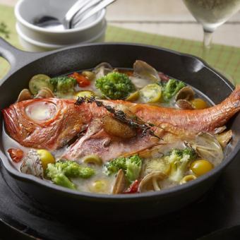 三浦半島”釣りキンメ”のまるごとアクアパッツァ(12/2~)