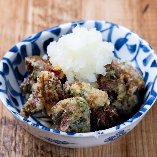 ホルモン竜田揚げぽん酢 