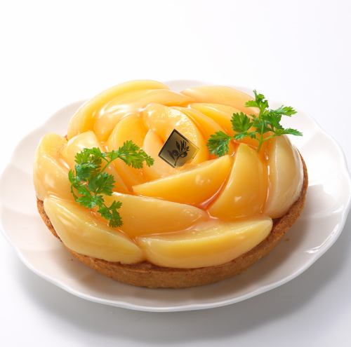 桃のタルト