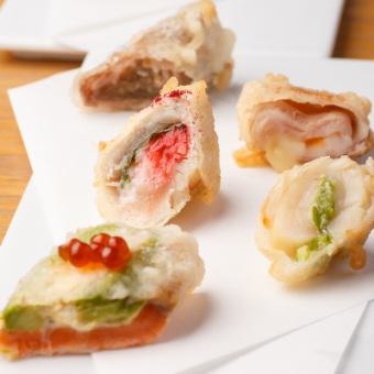 【Plenty of creative tempura 5 kinds of vegetable tempura】 Wish to eat meat & fish greedy course 4800 yen