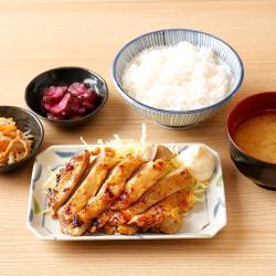 Chicken Saikyo-yaki set meal