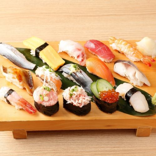 Assorted sushi