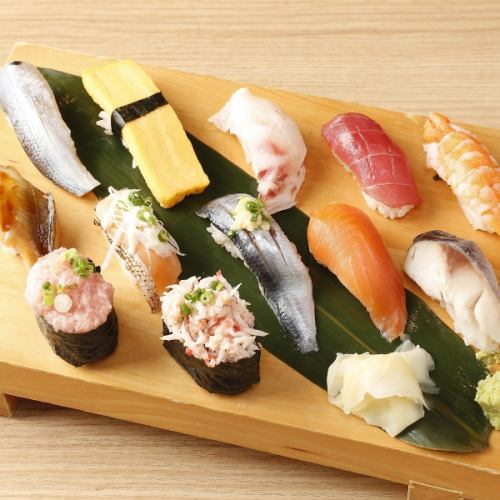 Assorted sushi