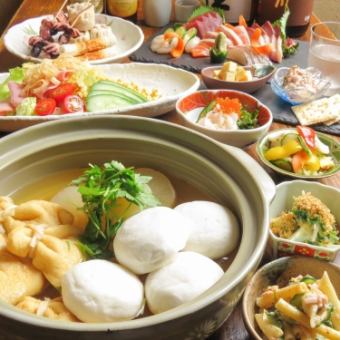 [Oden course 5000 yen] 2.5 hours all-you-can-drink + 6 dishes in total