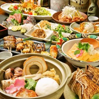 [Popular menu course] 3 hours all-you-can-drink + 8 dishes 7,000 yen (tax included)