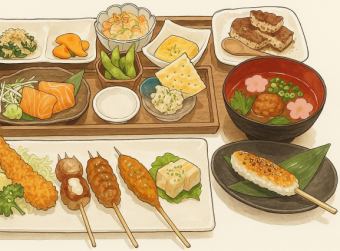 【仅限女性】色彩缤纷的女生派对套餐♪12道菜品共4000日元（含税）→3000日元（含税）优惠券
