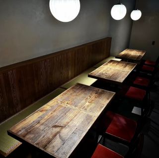 《1階席/胡蝶》他のお客様から見えないお席で、個室のようなプライベート空間となっており少人数宴会にもおすすめです