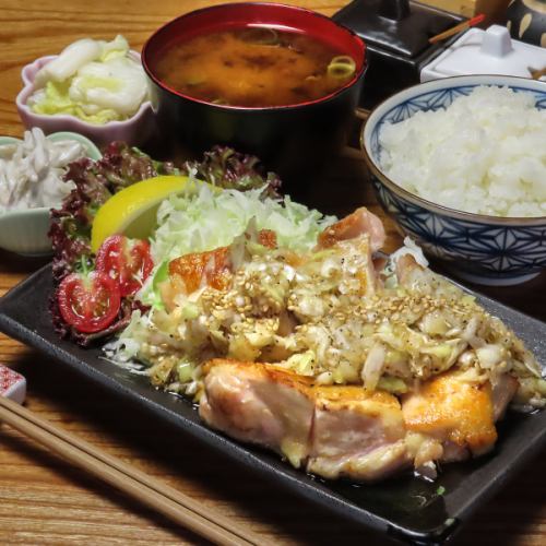 大山どり もも焼き定食
