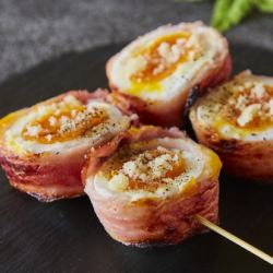 半熟卵ベーコン