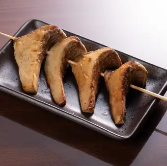 White mushroom skewers
