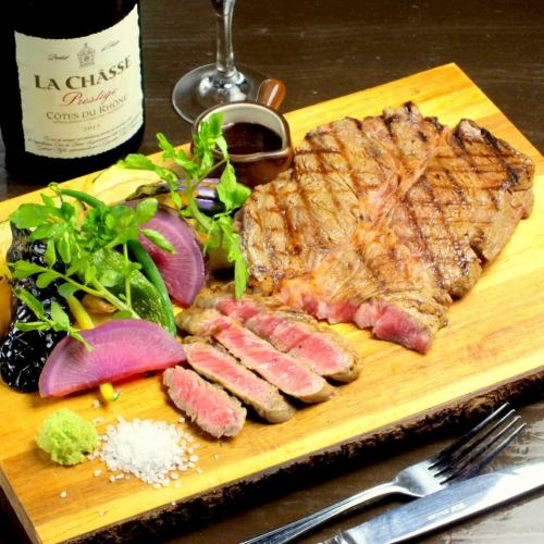 [Grilled meat] Grilled beef loin served with hot dish