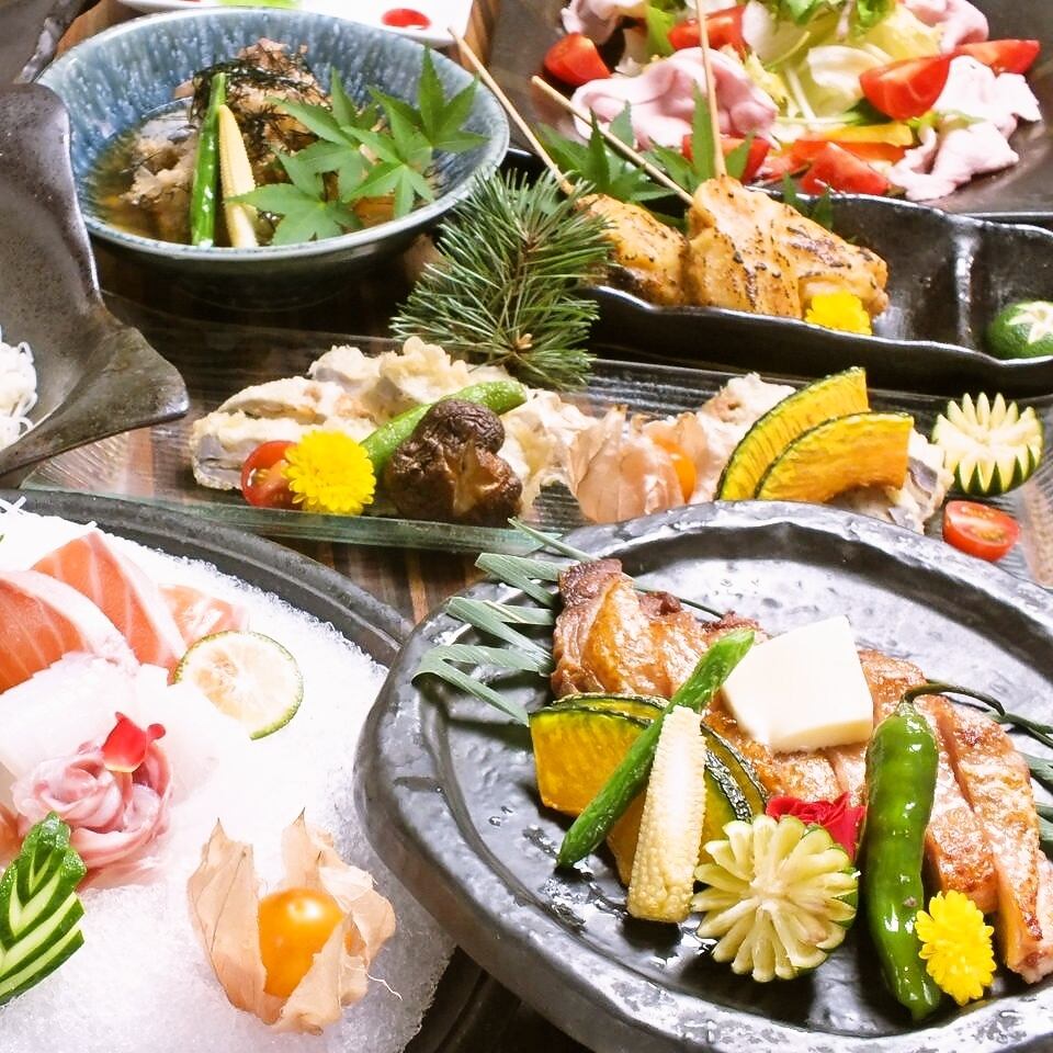 Uses fresh fish caught in the Seto Inland Sea!!Local local food course from 4,800 yen