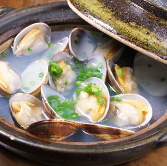 <Branded Clams> Live/Kaiou Clams steamed in sake/steamed in butter