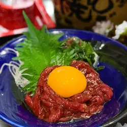Horse sashimi yukke