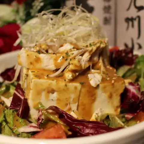 豆富の棒々鶏サラダ