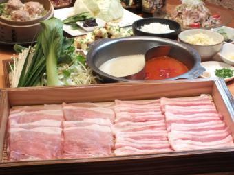 [Great value Kurobuta and banquet course] All-you-can-drink for 2 hours including 7 types including grilled black pork ribs with green onion salt♪ 4,400 yen