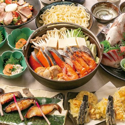 ◇本場両国に引けを取らない海鮮ちゃんこコース◇6,490円<飲放題付>※クーポンご利用で5990円