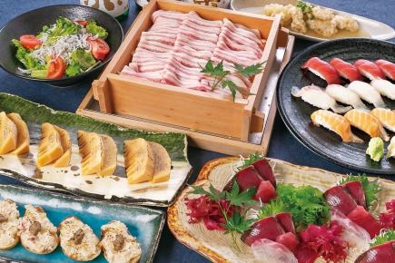 三元豚の蒸篭蒸しコース◇5,490円＜飲み放題付き＞※クーポンご利用で500円引き