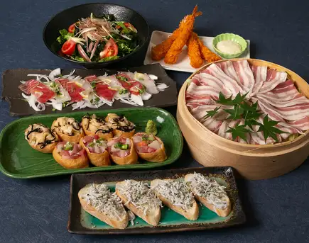 【お気軽に宴会♪】宴コース 3,990円(２H飲み放題付き)