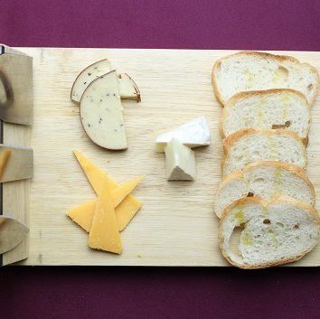Assortment of 3 types of cheese plate