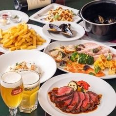 [Banquet welcome★] All-you-can-drink 3 types of Belgian beer on tap! The main course is a carefully selected beef steak course for 6,000 yen (tax included)!