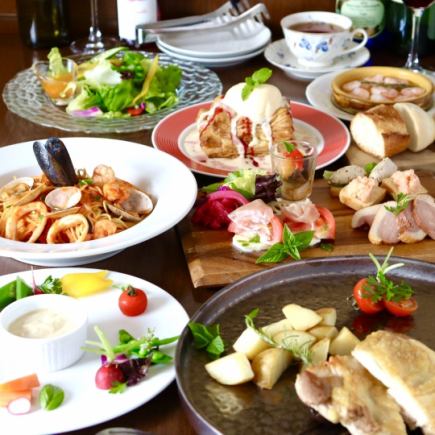 【貸切宴会限定】*セレンディップ宴会コース(大皿取分け式)2時間飲み放題付!