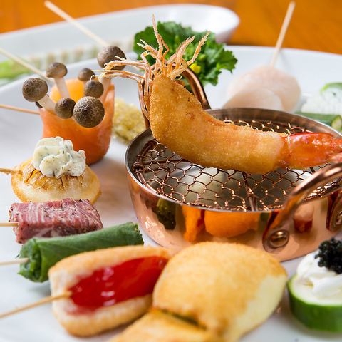旬食材を使用した一品料理
