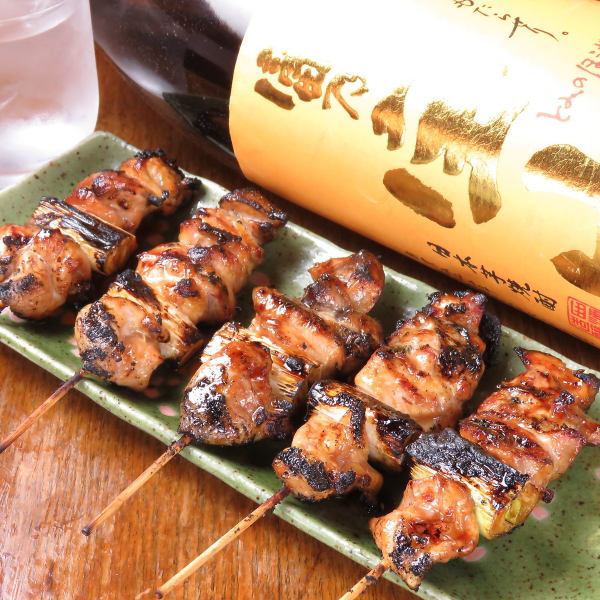 [For banquets and drinking parties] Popular skewer platter course ◆ "Hi no Tori recommended yakitori course" 2200 yen