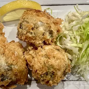 真イワシの梅肉揚げ