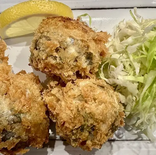 真イワシの梅肉揚げ