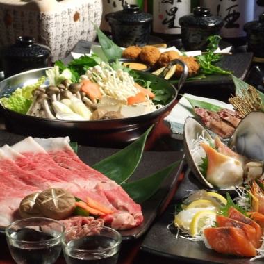 [6]仙台牛肉寿喜烧等10种豪华料理+2小时无限畅饮6,000日元