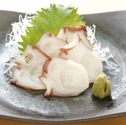 Hokkaido live octopus sashimi