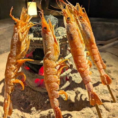 赤エビの鬼殻焼き(1本)