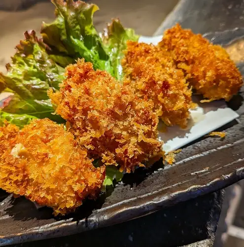 Homemade tartar sauce fried oysters