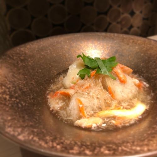 Jamami tofu with crab paste