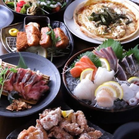 [Weekday Unlimited Drinks] Year-end Party Special! Huge Portion & Best Value! 13-Dish Original Specialty Course ¥5,000 → ¥4,500