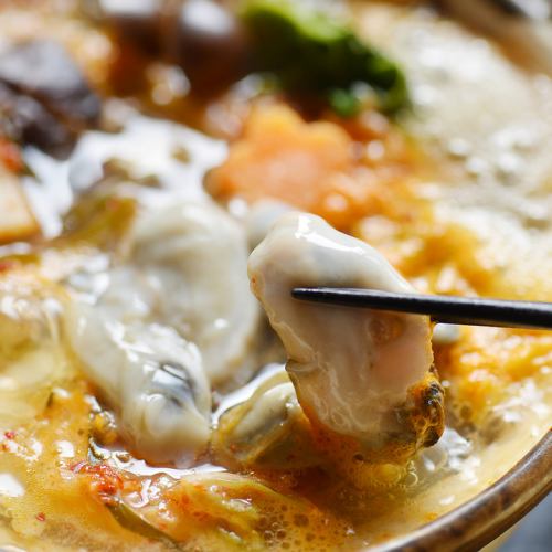 Oyster tofu hotpot