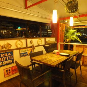 Reservations are required for stylish and open terrace seats ★