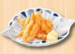 Dried squid tempura