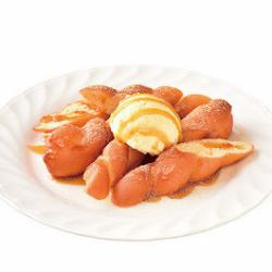 Soy milk fried bread ice cream