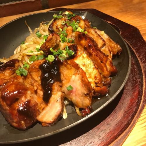 Tonteki set meal of special thick Nagaoka pork