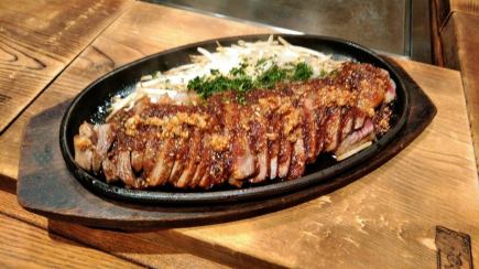 【〈2H飲み放題付〉鉄の音満喫コース9品6,000円】国産牛ステーキや大粒牡蠣・ホタテの鉄板焼他