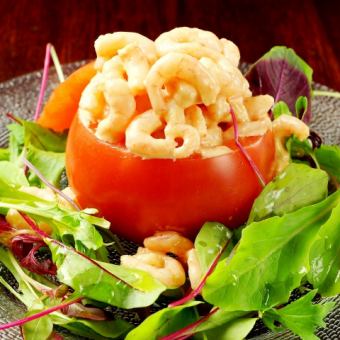 Tomato cruvette ~Shrimp salad stuffed with tomatoes~
