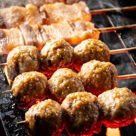 週末限定『至福コース』やきとんや本鮪寿司含8品 2時間制飲み放題付6000円⇒5000円